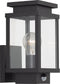 Boston Muurlamp Bewegingssensor Zwart met LED