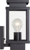 Boston Muurlamp Zwart met LED