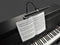 Boston PLM-180-BK - Piano lamp, LED, zwart