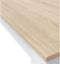 Loungitude Cloe - Vaste bijzettafel - 109 x 67 x 78 cm - Wit/Eiken