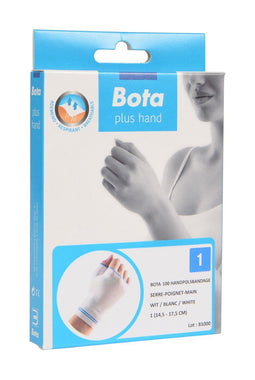 Bota Handpolsbandage 100 + duim wit 1 = 14,5 - 17,5 CM