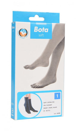 Bota soft 1 extra fijn dames - zwart 35 - 38 (T1)