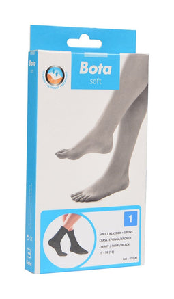 Bota soft 3 klassiek + spons - zwart 35 - 38 (T1)