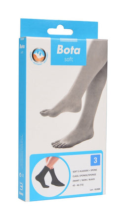 Bota soft 3 klassiek + spons - zwart 43 - 46 (T3)