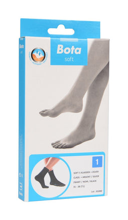 Bota soft 5 klassiek + zilver - zwart 35 - 38 (T1)