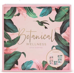 Botanical badgeschenkset in luxe bewaardoos, douchegel 180ml + body lotion 120ml + kaarsje