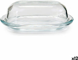 Botervloot Glas (13 x 7 x 19,7 cm) (12 Stuks)