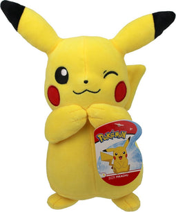 Boti Pikachu met knipoog - Knuffel 20 cm - Pokemon Knuffel