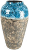 Bottle Lindy Sky Blue blauwe pot 28 cm bloempot voor binnen