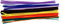 Bouhon neon chenilledraad 50 cm x 6 mm, pak van 200 stuks, assorti