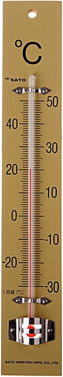 Bouhon thermometer 25 x 4 cm, hout