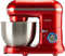 Bourgini Classic Kitchen Chef Keukenmachine - 4.5L Mengkom - Keukenmixer - Keukenrobot - 1300W- Rood