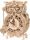 Bouwpakket Robotime Owl Clock LK503 Hout 20,6 x 12,8 x 26,5 cm