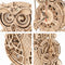 Bouwpakket Robotime Owl Clock LK503 Hout 20,6 x 12,8 x 26,5 cm
