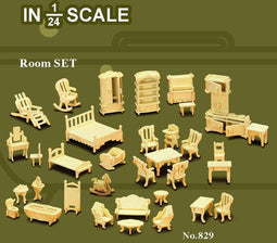 Bouwpakket set poppenhuismeubels 829