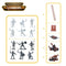 Bouwspel Colorbaby Medieval Fighters 25 Onderdelen (4 Stuks)