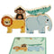 Bouwspel + Figuren Woomax dieren 16 Onderdelen 7 x 7 x 1,5 cm (6 Stuks)