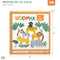 Bouwspel + Figuren Woomax dieren 16 Onderdelen 7 x 7 x 1,5 cm (6 Stuks)
