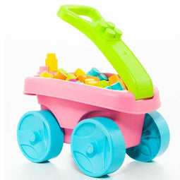 Bouwstenen Moltó 20 Onderdelen Trolley Roze