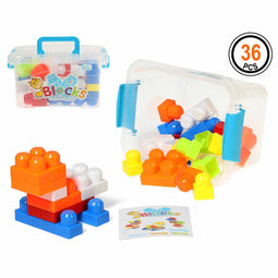 Bouwstenen Play & Learn Multicolour 36 Onderdelen