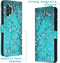 iMoshion Hoesje Geschikt voor Samsung Galaxy A32 (5G) Hoesje Met Pasjeshouder - iMoshion Design Softcase Bookcase - Blauw / Blossom Watercolor White