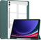 imoshion Tablet Hoes Geschikt voor Samsung Galaxy Tab S9 11.0 inch Plus / Tab S9 FE Plus / Tab S10 Plus - imoshion Trifold Hardcase Bookcase - Groen /Groen