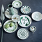 Bowl Arts & Craft Sparks, 22 CM White + green / Ceramic