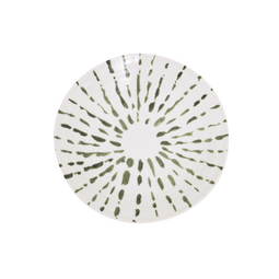 Bowl Arts & Craft Sparks, 22 CM White + green / Ceramic
