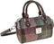 Bowlingtas mini Kilbride Gedempt Groen & Paars Tartan- 17x 20x11 - Harris Tweed - Glen Appin of Scotland