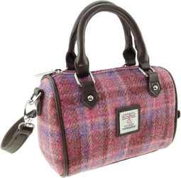 Bowlingtas mini Kilbride Roze - 17x 20x11 - Harris Tweed - Glen Appin of Scotland
