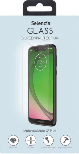 Selencia Screenprotector Geschikt voor Motorola Moto G7 Play Tempered Glass - Selencia Gehard Glas Screenprotector