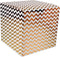 Box - Chevron - 20x20x20cm - wit/goud - 25 stuks