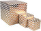 Box - Chevron - 20x20x20cm - wit/goud - 25 stuks