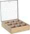 Box for Infusions DKD Home Decor Kristal Natuurlijk Blauw Roze Metaal Wit Hout MDF (24 x 24 x 6,5 cm) (3 Stuks)