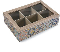 Box for Infusions Versa Hout 17 x 7 x 24 cm