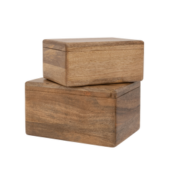Box mango wood set of 2 Natural / Mango wood
