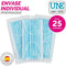 Box of hygienic masks SensiKare 25 Onderdelen (12 Stuks)