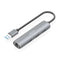 Aisens ASUC-4P034-GR - Hub USB - USB-A 3.2 RJ45 Ethernet LAN 10/100/1000 Mbps - Grijs