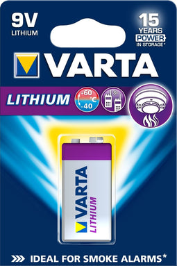 VARTA CR9V - 9V Blok - Lithium 1200 mAh - 10 jaar houdbaar