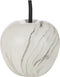 J-Line decoratie Appel Marmer - polyresin - wit - medium