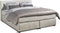 Boxspringset Wings 160x210 antraciet