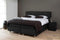 Boxspringset Wings 180x210 antraciet