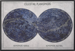 Beliani GRIZZANA - Canvas - Blauw - Kunststof