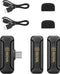 Boya 2.4 GHz Dasspeld Microfoon Draadloos BY-WM3T2-U2 voor USB-C | inclusief 2 transmitters