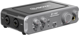 Boya Audio-adapter By-am1 Dual-channel 160 X 105 Mm Staal Zwart
