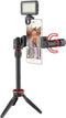 Boya Smartphone Vlog Kit BY-VG350 met BY-MM1+ microfoon, LED-lamp, statief en telefoonhouder