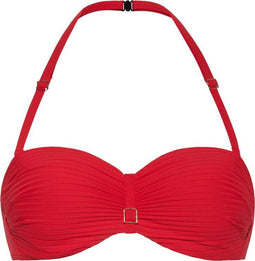 CYELL SCARLETT - Dames Bandeau Bikinitop - Voorgevormd met Beugel - Rood