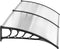 Luifel - dubbele deurluifel - polycarbonaat - 96x196,5x27 cm