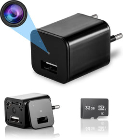BP® Spy Camera Adapter - Verborgen Camera - Mini Camera - Afluisterapparatuur - Spionage Camera - FULL HD 1080P - Met 32 GB SD Kaart - Nederlandse Handleiding