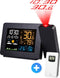 BP® Weerstation Met Projectieklok - Weerstation Binnen en Buiten - Projectiewekker - Weerstation met Buitensensor - Hygrometer Binnen - Luchtvochtigheidsmeter - Temperatuurmeter